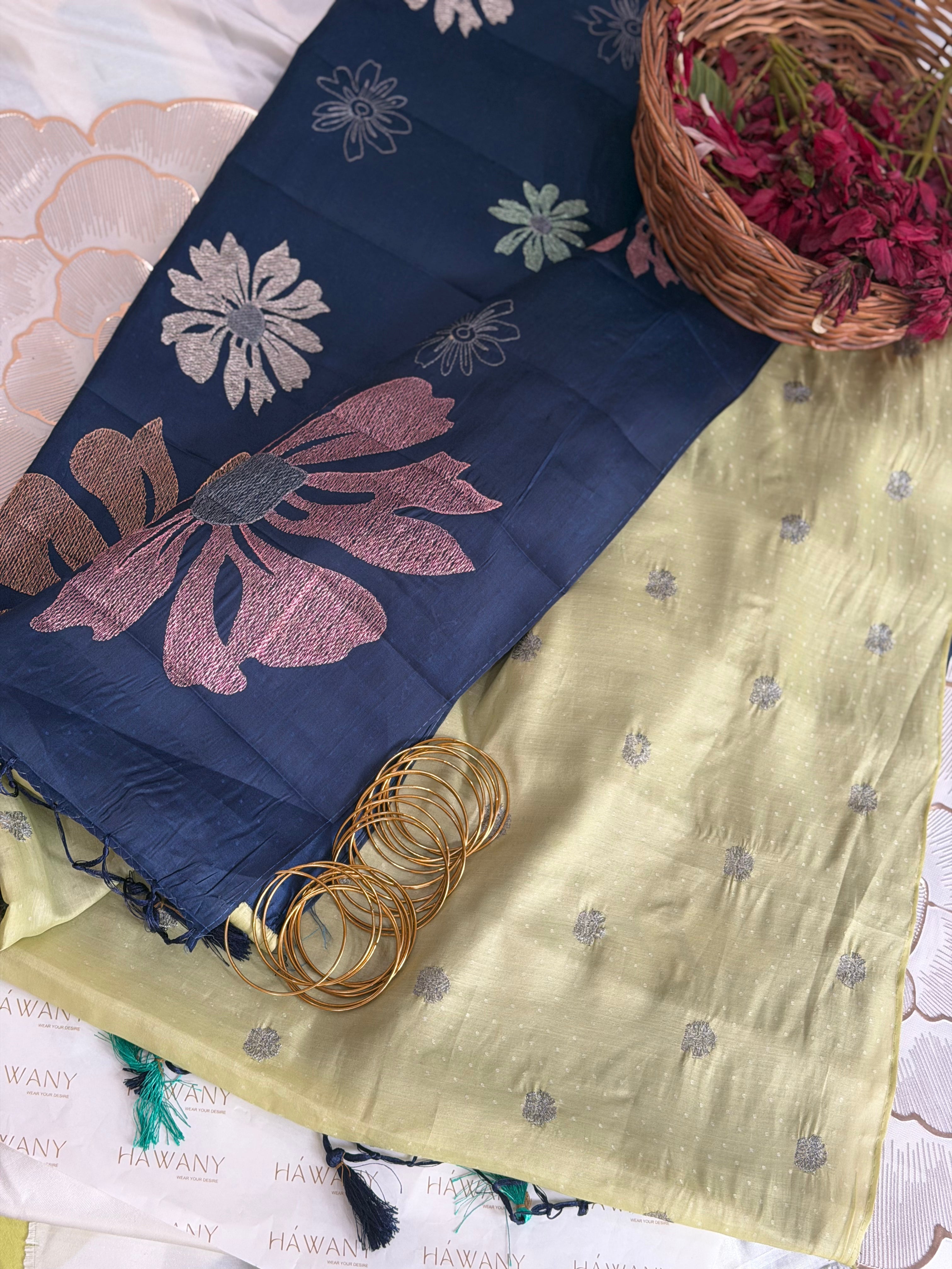 ✨NEEL - Soft Floral Organza