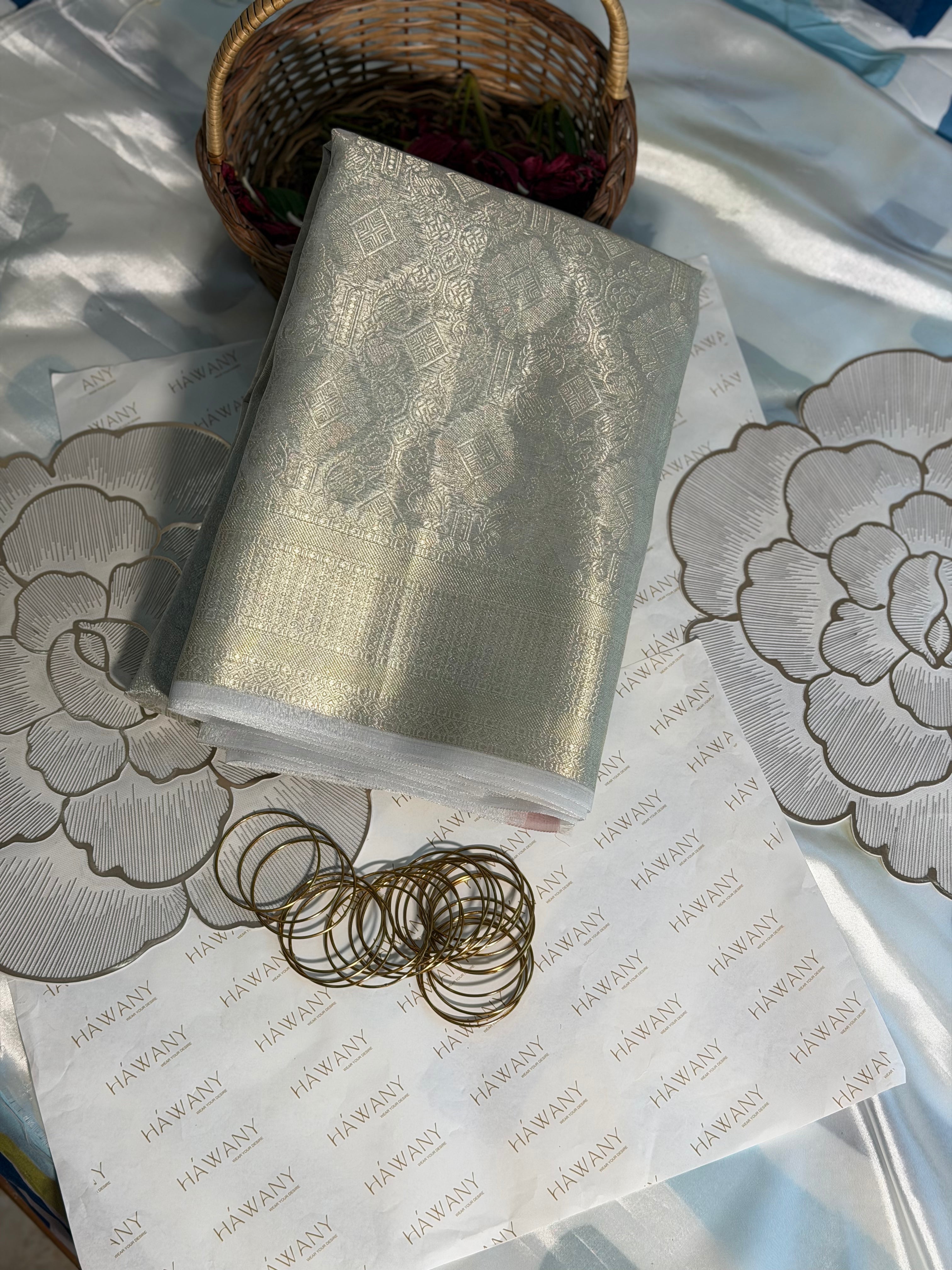 ✨NOEL - Pure Banaras Tissue silk